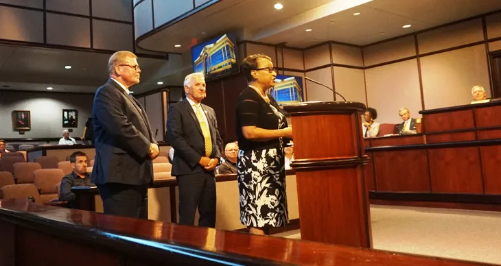 Bob - honored by Ches City Council with Mayor August 2018.jpg